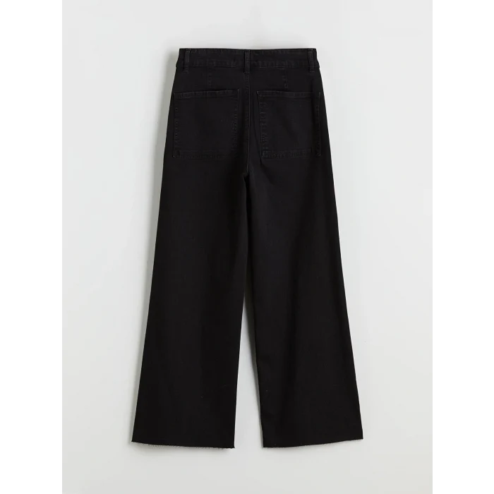 LCW Modest Siyah Wideleg Kadın Jean Pantolon