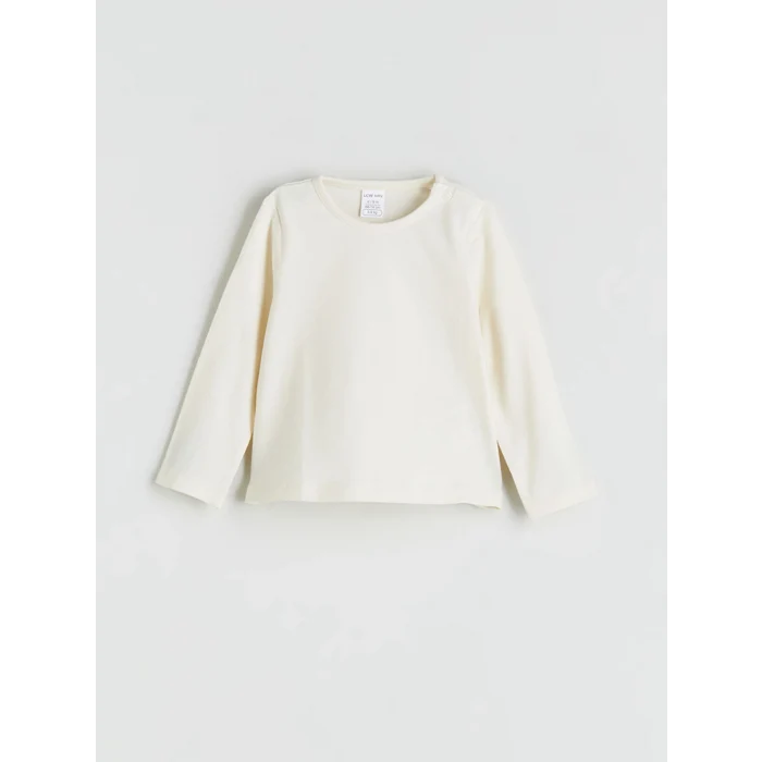 LCW baby Pembe Fiyonk Baskılı Kız Bebek Elbise ve Tişört