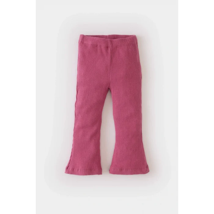 Defacto Z4739A2PR220 Mor Kız Bebek İspanyol Paça Fitilli Kaşkorse Tayt