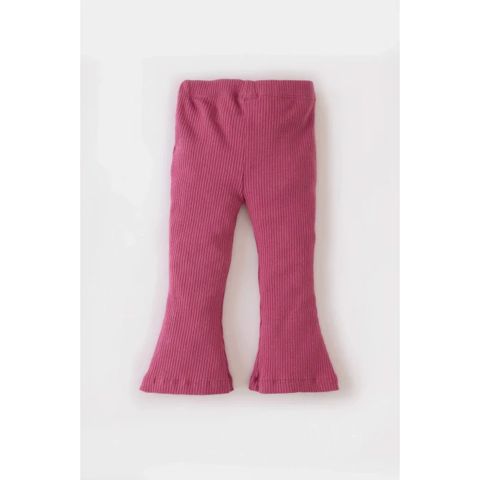 Defacto Z4739A2PR220 Mor Kız Bebek İspanyol Paça Fitilli Kaşkorse Tayt