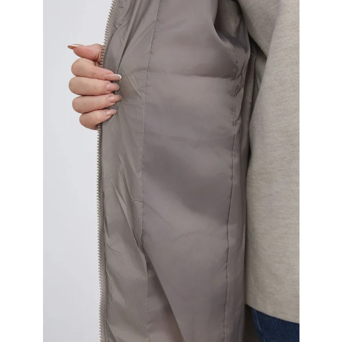 LCWAIKIKI Classic Kahverengi Kapüşonlu Kadın Şişme Mont