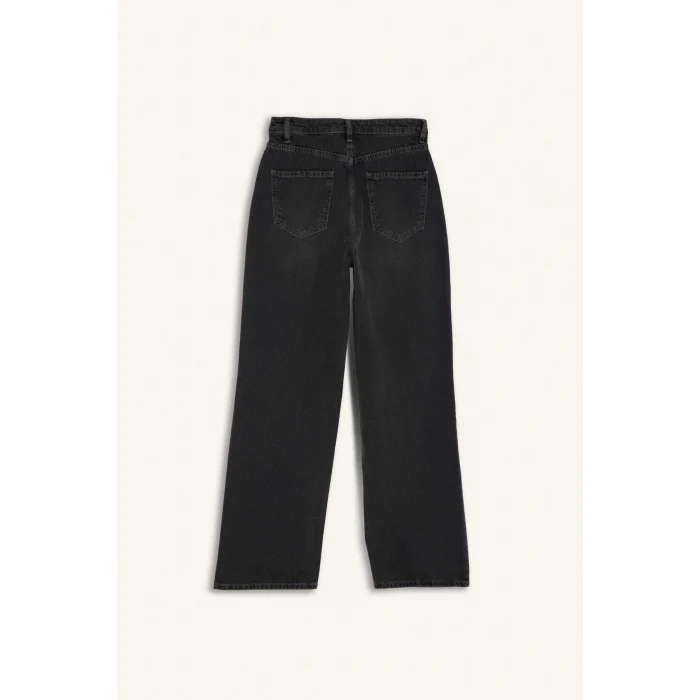 Defacto F2943AXNM36 DENIM 90s Wide Leg Yüksek Bel Uzun Jean Pantolon