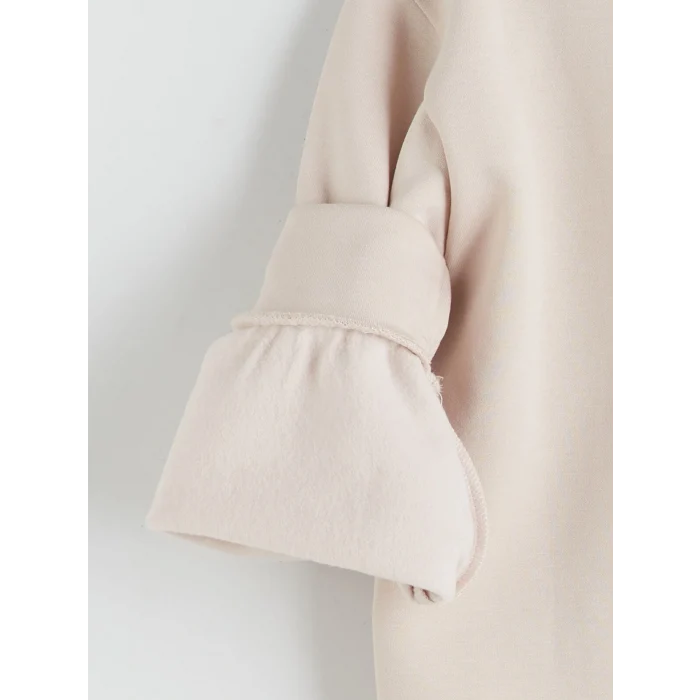 LCW Kids Bej Polo Yaka Kız Çocuk Sweatshirt