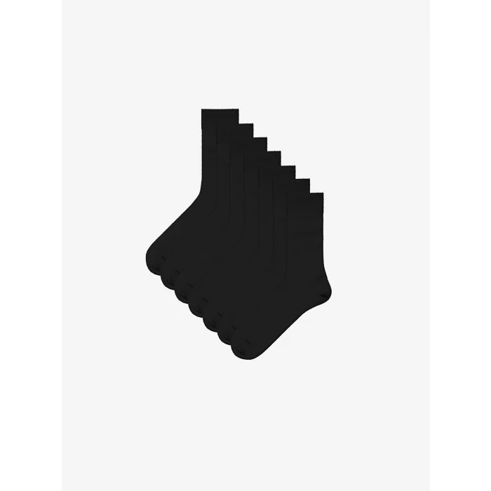 LCW ACCESSORIES Siyah Erkek Soket Çorap 7li