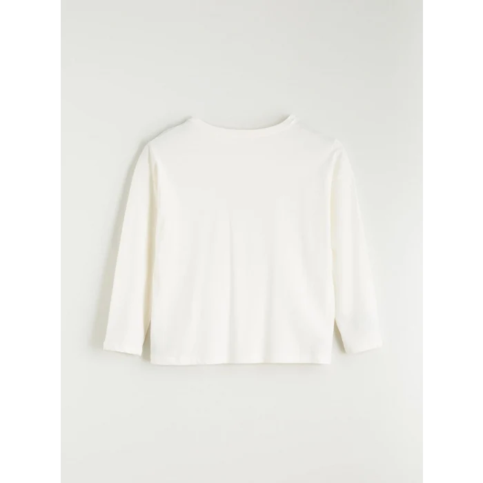 LCW DREAM Ekru Bisiklet Yaka Yılbaşı Temalı Kadın Pijama Takımı