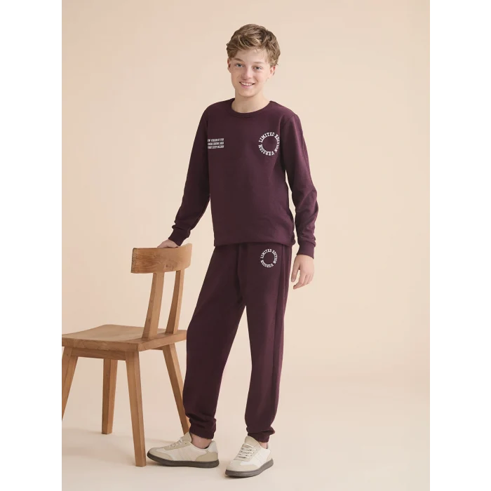 LCW Kids Mürdüm Beli Lastikli Erkek Çocuk Jogger Eşofman Altı