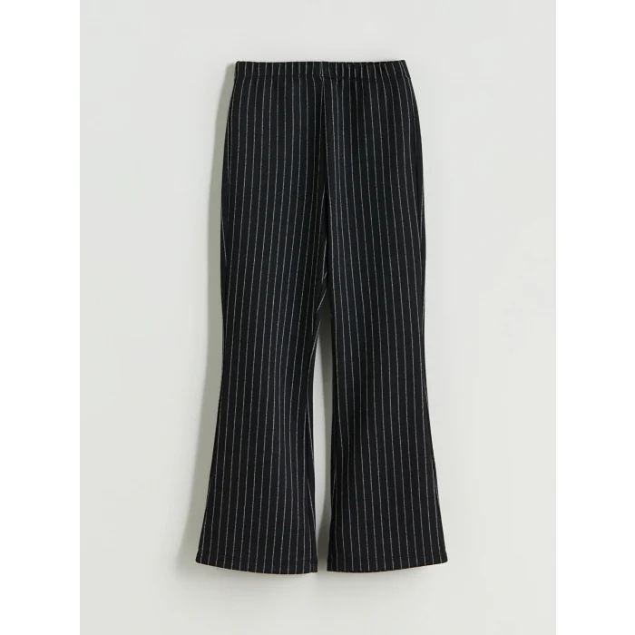 LCW Kids Siyah Bisiklet Yaka Kız Çocuk Sweatshirt ve Pantolon