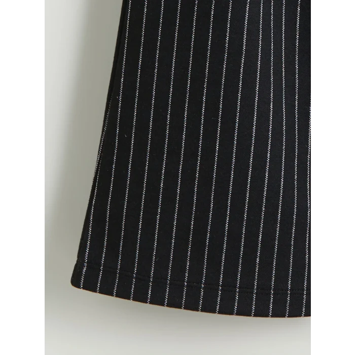 LCW Kids Siyah Bisiklet Yaka Kız Çocuk Sweatshirt ve Pantolon