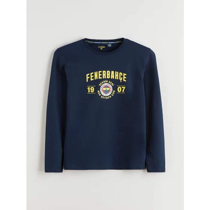 LC WAIKIKI Lacivert Baskılı Erkek Pijama Takımı