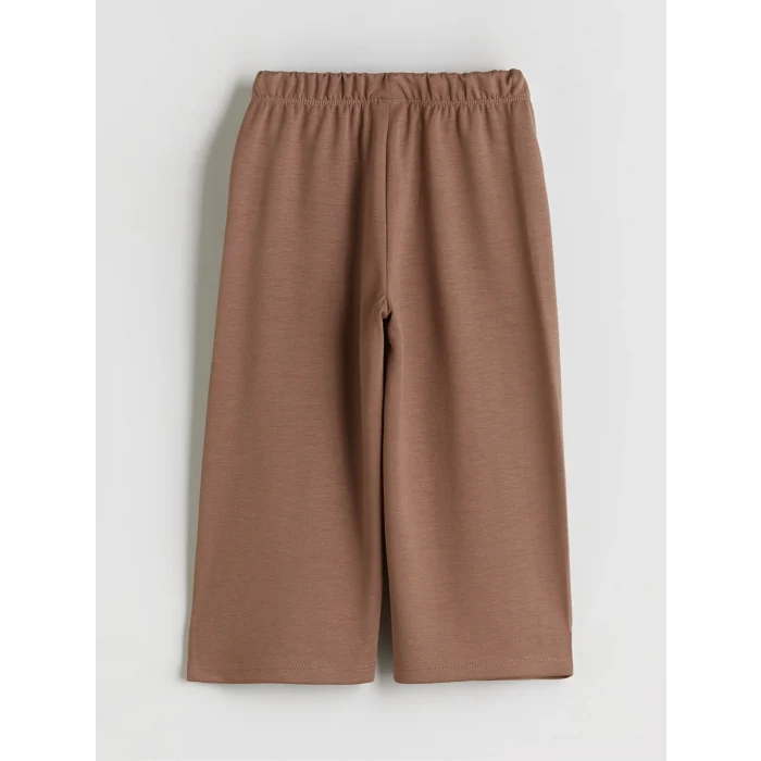 LCW Kids Kahverengi Bisiklet Yaka Kız Çocuk Sweatshirt ve Eşofman Altı