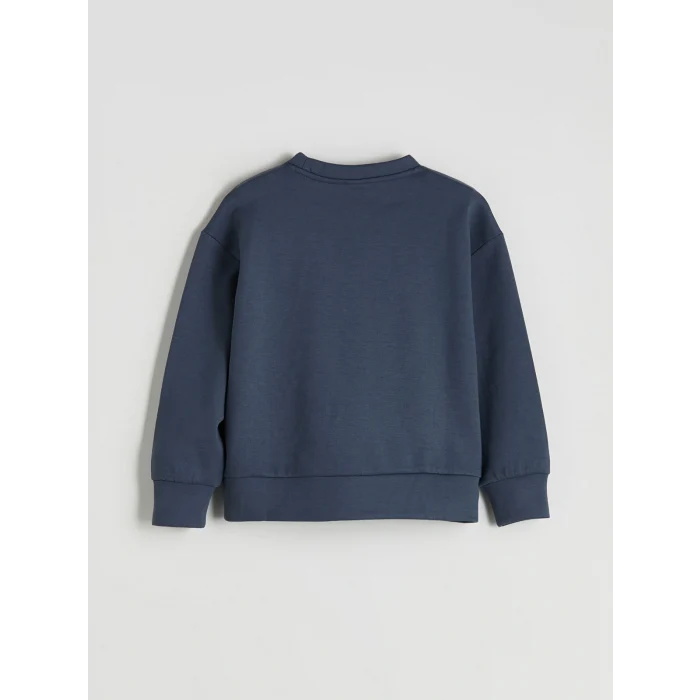LCW Kids Antrasit Bisiklet Yaka Kız Çocuk Sweatshirt