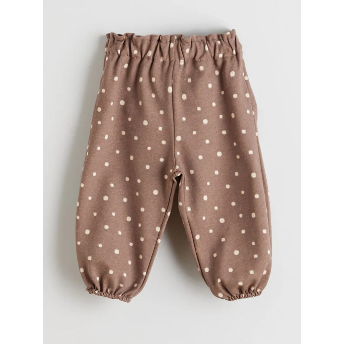 LCW baby Ekru Bebe Yaka Kız Bebek Hırka ve Pantolon