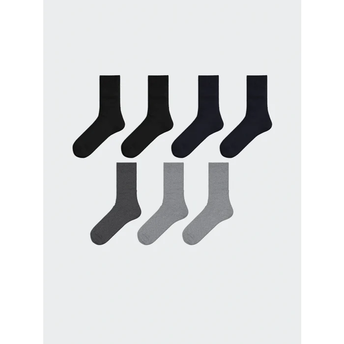 LCW ACCESSORIES Antrasit Erkek Soket Çorap 7li
