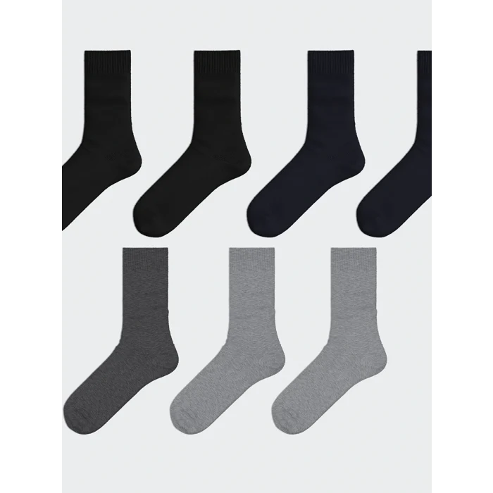 LCW ACCESSORIES Antrasit Erkek Soket Çorap 7li