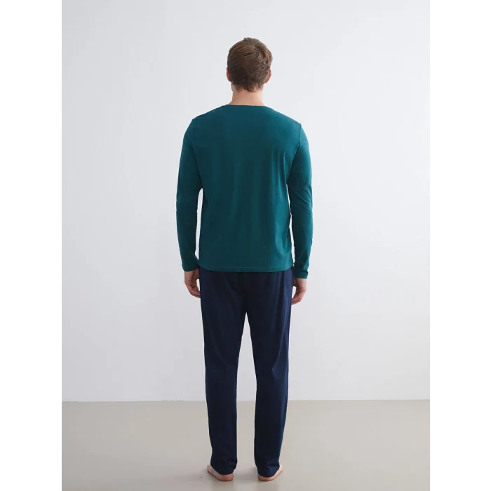 LC WAIKIKI Yeşil Standart Kalıp Erkek Pijama Takımı