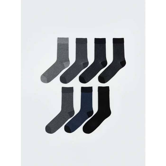LCW ACCESSORIES Karışık Desenli Erkek Soket Çorap 7li