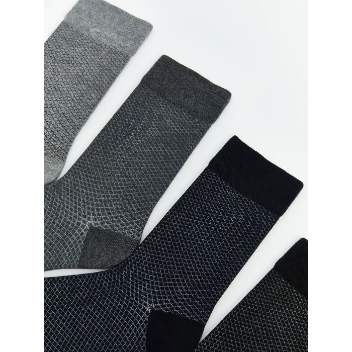 LCW ACCESSORIES Karışık Desenli Erkek Soket Çorap 7li