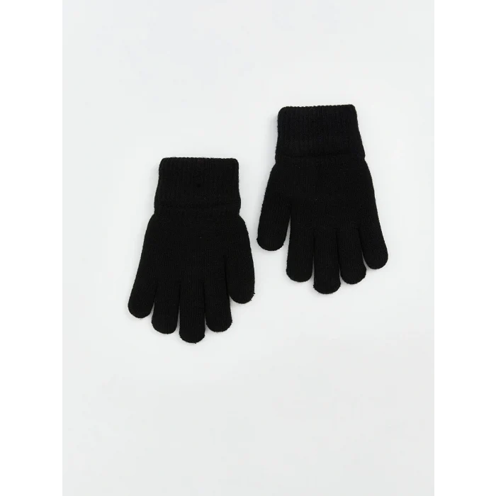 LCW ACCESSORIES Siyah Basic Erkek Çocuk Triko Eldiven
