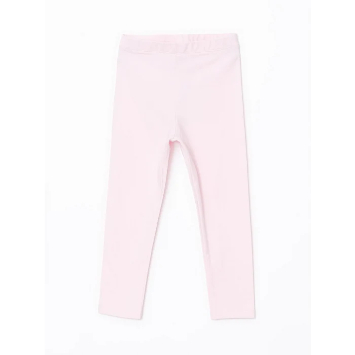 LCW Kids Pembe Beli Lastikli Basic Kız Çocuk Tayt