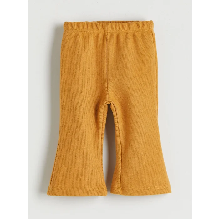 LCW baby Ekru Bebe Yaka Kız Bebek Bluz ve Tayt Pantolon 2li