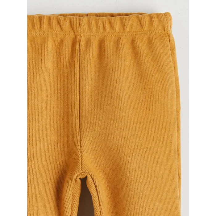 LCW baby Ekru Bebe Yaka Kız Bebek Bluz ve Tayt Pantolon 2li