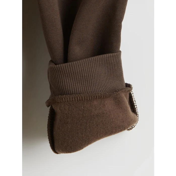 LCW Kids Kahverengi Baskılı Erkek Çocuk Kalın Jogger Eşofman Altı