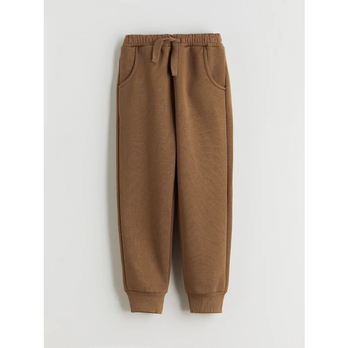 LCW Kids Beyaz Bisiklet Yaka Erkek Çocuk Sweatshirt ve Eşofman Alt