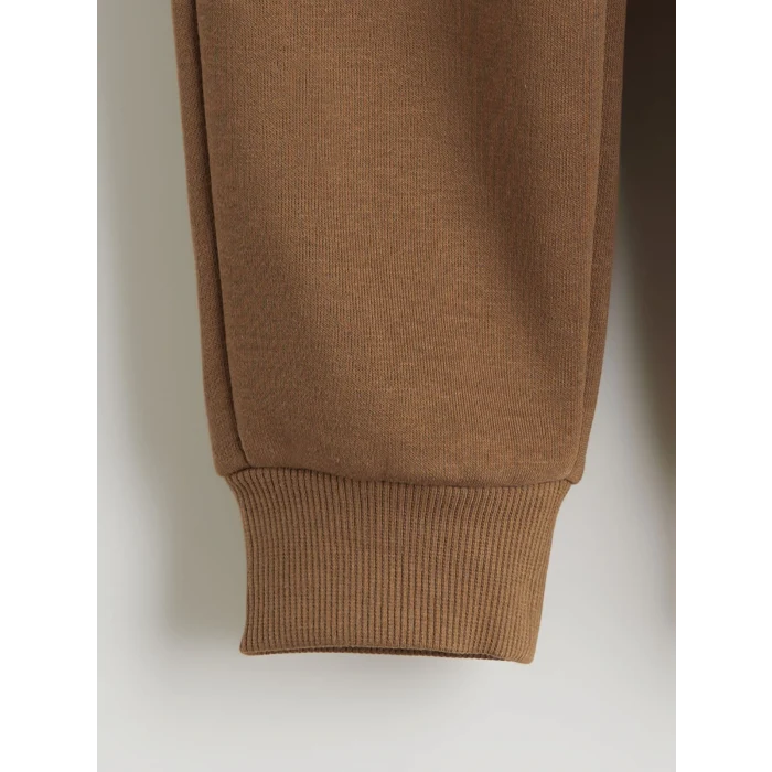 LCW Kids Beyaz Bisiklet Yaka Erkek Çocuk Sweatshirt ve Eşofman Alt