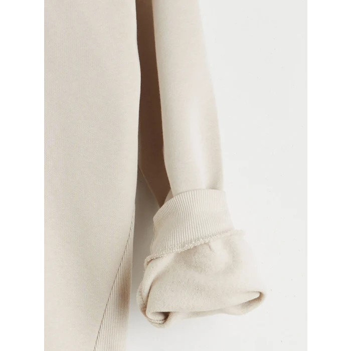 LCW Kids Bej Kapüşonlu Erkek Çocuk Kalın Sweatshirt