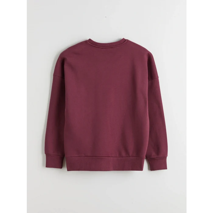 LCW Vision Mürdüm Nakışlı Oversize Kadın Kalın Sweatshirt