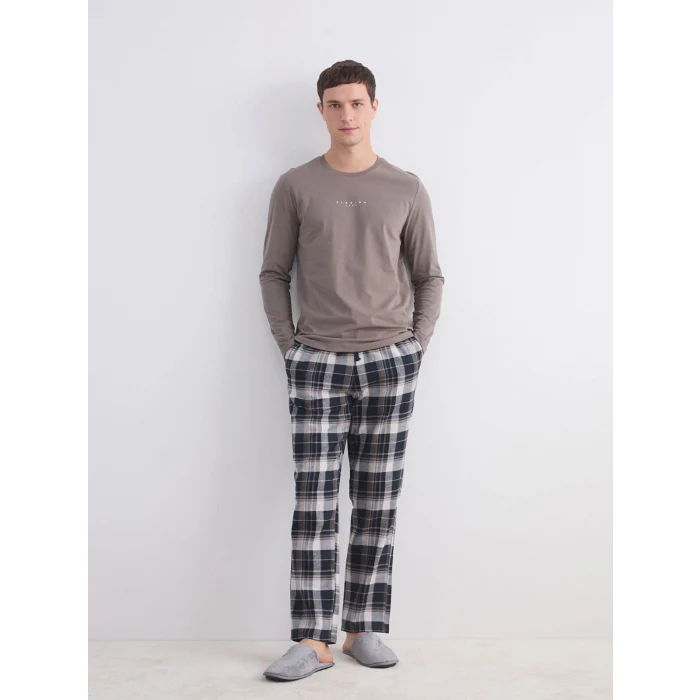 LC WAIKIKI Lacivert Standart Kalıp Erkek Pijama Takımı