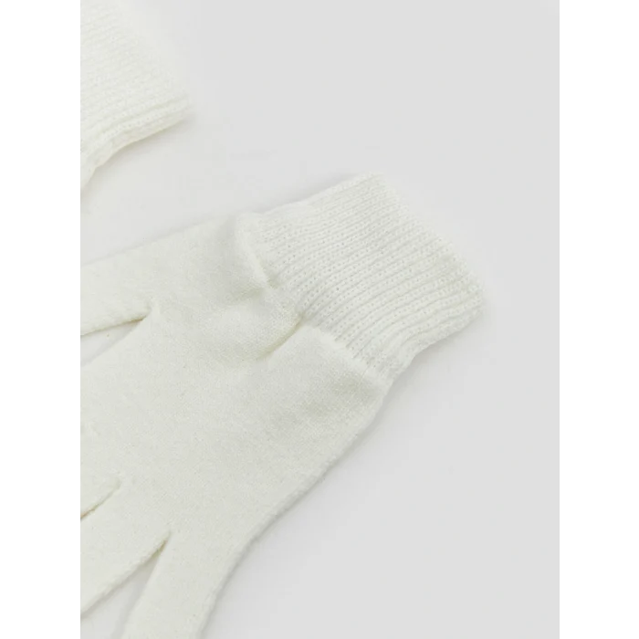 LCW ACCESSORIES Bej Basic Kız Çocuk Triko Eldiven