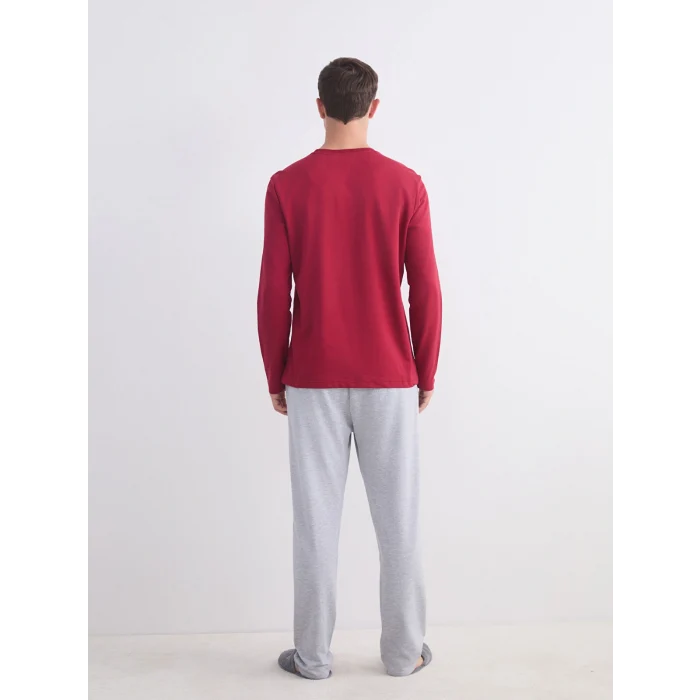 LC WAIKIKI Kırmızı Galatasaray Baskılı Erkek Pijama Takımı