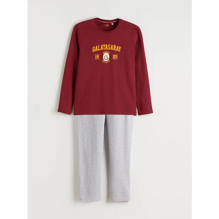 LC WAIKIKI Kırmızı Galatasaray Baskılı Erkek Pijama Takımı