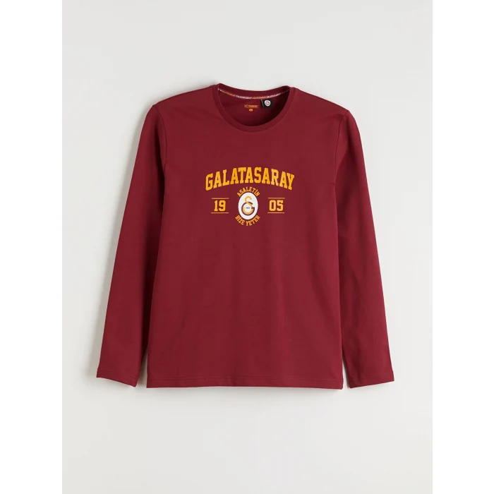 LC WAIKIKI Kırmızı Galatasaray Baskılı Erkek Pijama Takımı