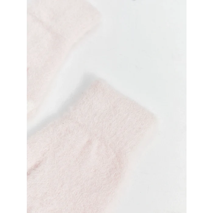 LCW ACCESSORIES Pembe Kalp Desenli Kız Çocuk Eldiven