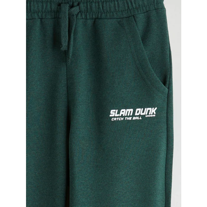 LCW Kids Yeşil Beli Lastikli Erkek Çocuk Jogger Eşofman Altı