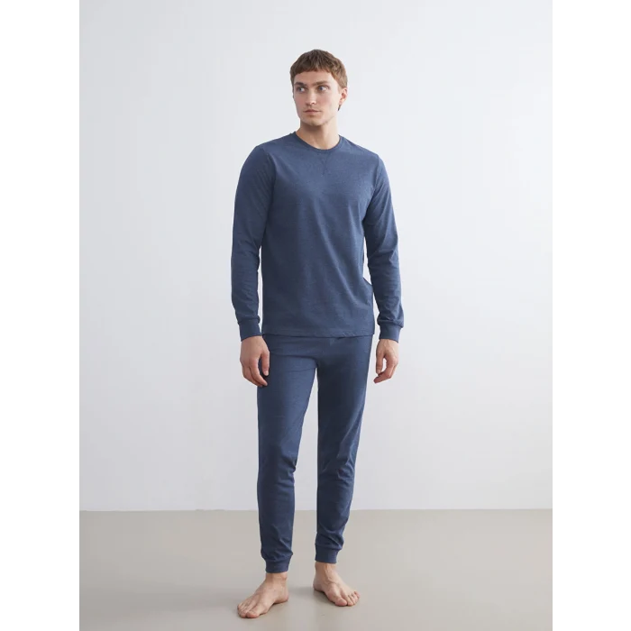 LC WAIKIKI Mavi Standart Kalıp Erkek Pijama Takımı