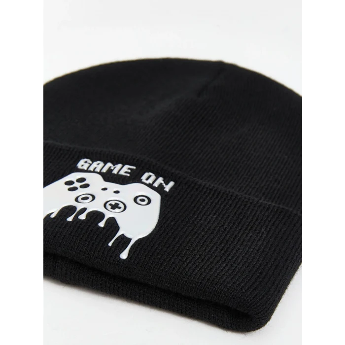 LCW ACCESSORIES Siyah Baskılı Erkek Çocuk Bere