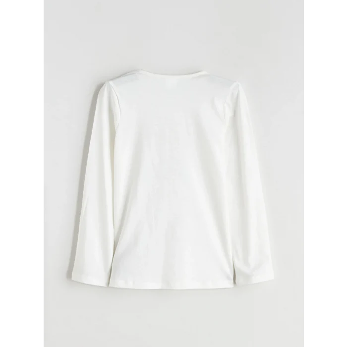 LCW Kids Ekru Teddy Ayı Baskılı Kız Çocuk Pijama Takımı