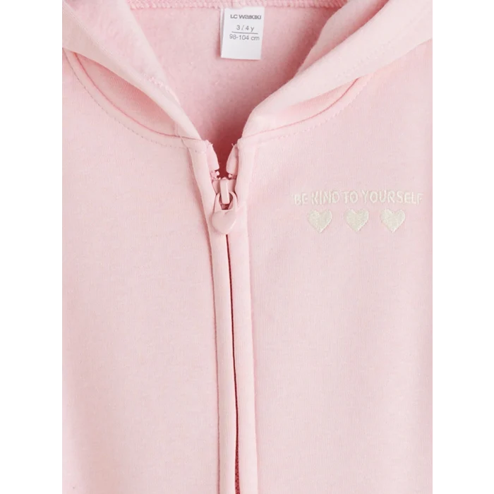 LCW Kids Pembe Bisiklet Yaka Kız Çocuk Takım 3lü