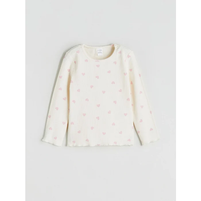 LCW Kids Pembe Bisiklet Yaka Kız Çocuk Takım 3lü