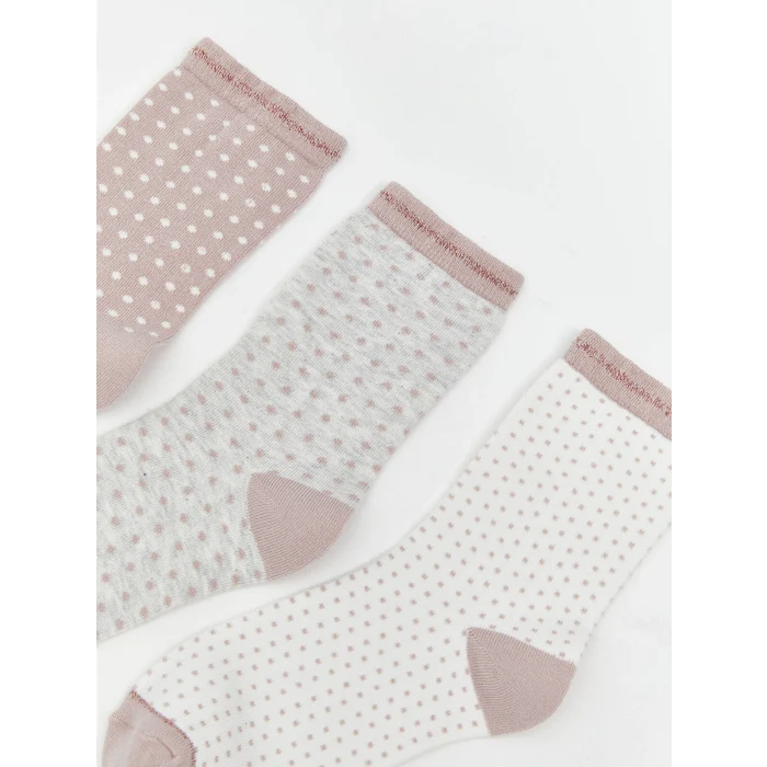 LCW DREAM Pembe Desenli Kadın Soket Çorap 5li