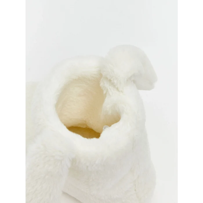 LCW STEPS Ekru Hayvan Figürlü Kız Çocuk Panduf