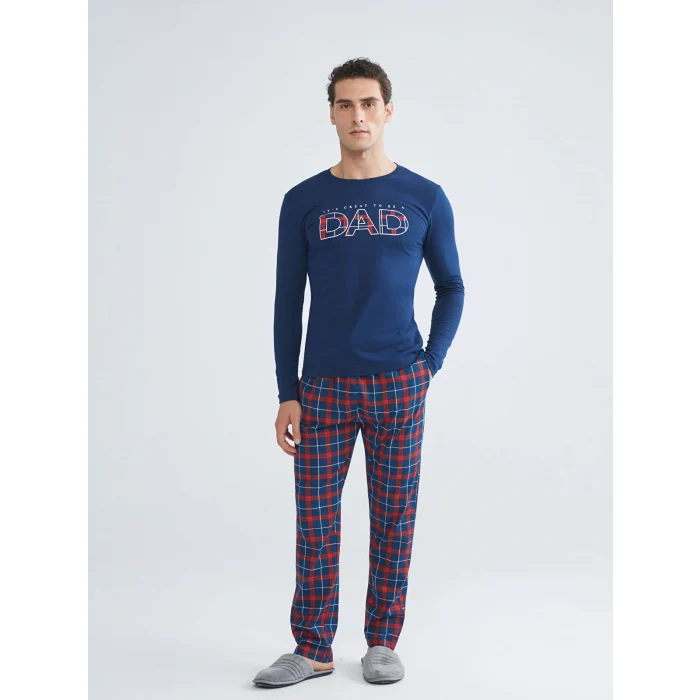 LC WAIKIKI Lacivert Standart Kalıp Erkek Pijama Takımı