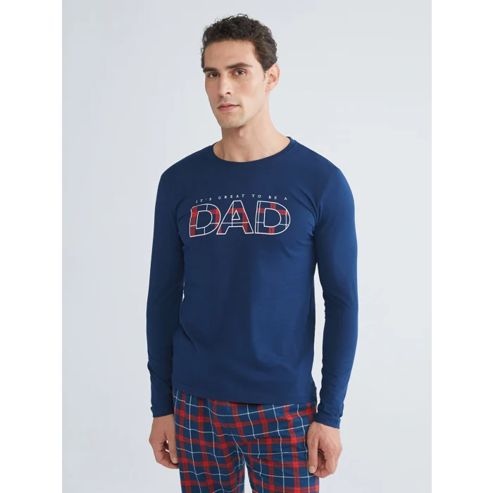 LC WAIKIKI Lacivert Standart Kalıp Erkek Pijama Takımı