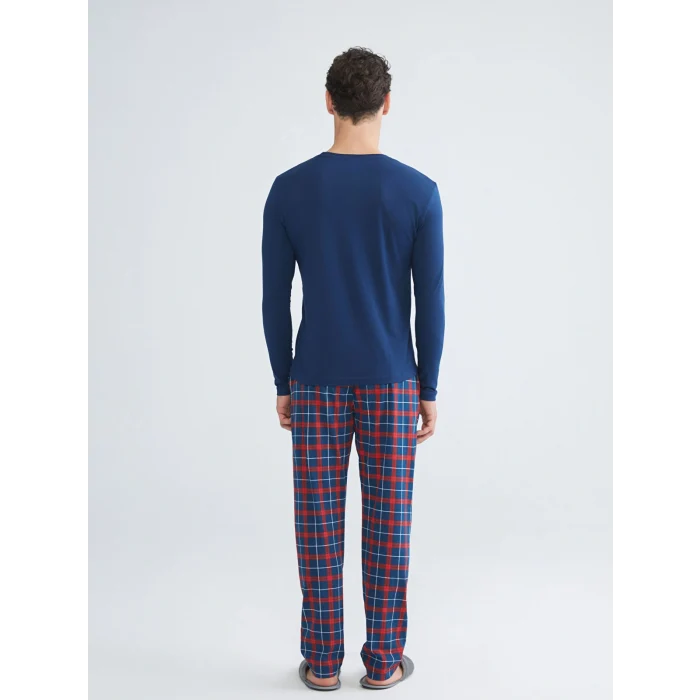 LC WAIKIKI Lacivert Standart Kalıp Erkek Pijama Takımı