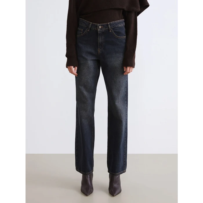 LCW Jeans İndigo Wideleg Kadın Jean Pantolon