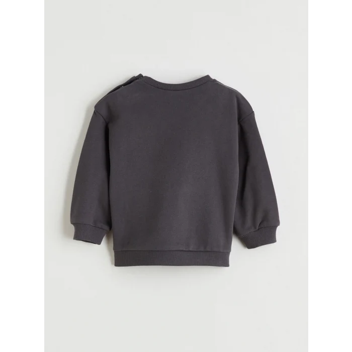 LCW baby Gri Bisiklet Yaka Erkek Bebek Sweatshirt ve Eşofman Alt 2li