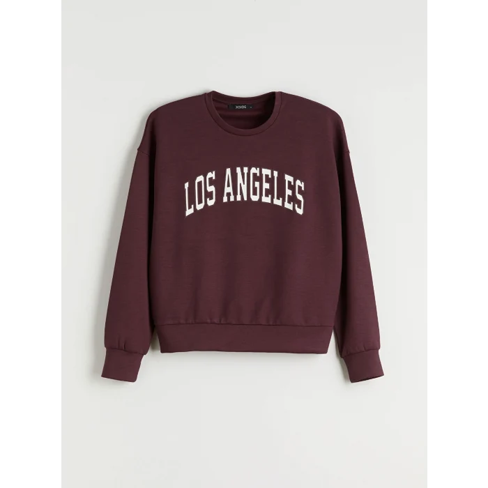 XSIDE Mürdüm Los Angeles Baskılı Kadın Sweatshirt